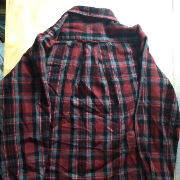 Vintage 90s L.L. Bean Wool Flannel Button Down Shirt - Picture 4 of 9